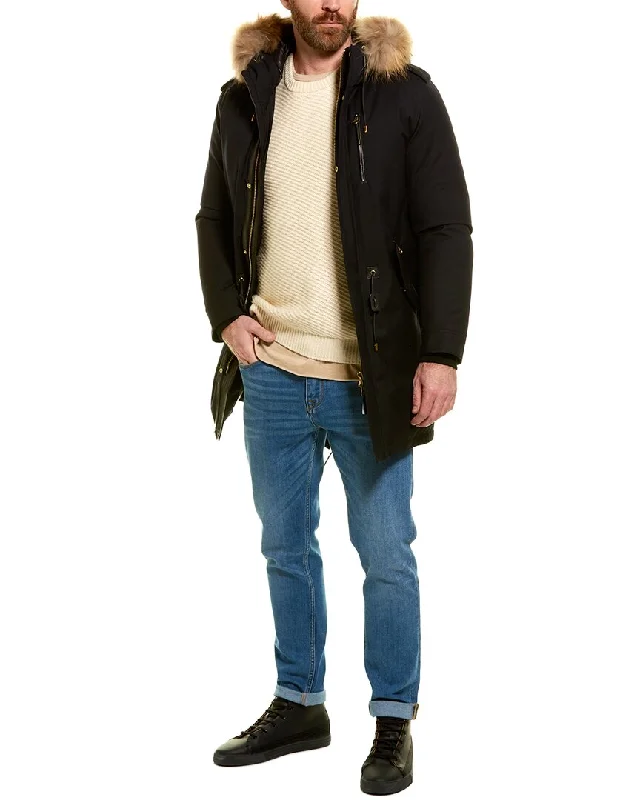 Mackage Moritz-D Leather-Trim Parka